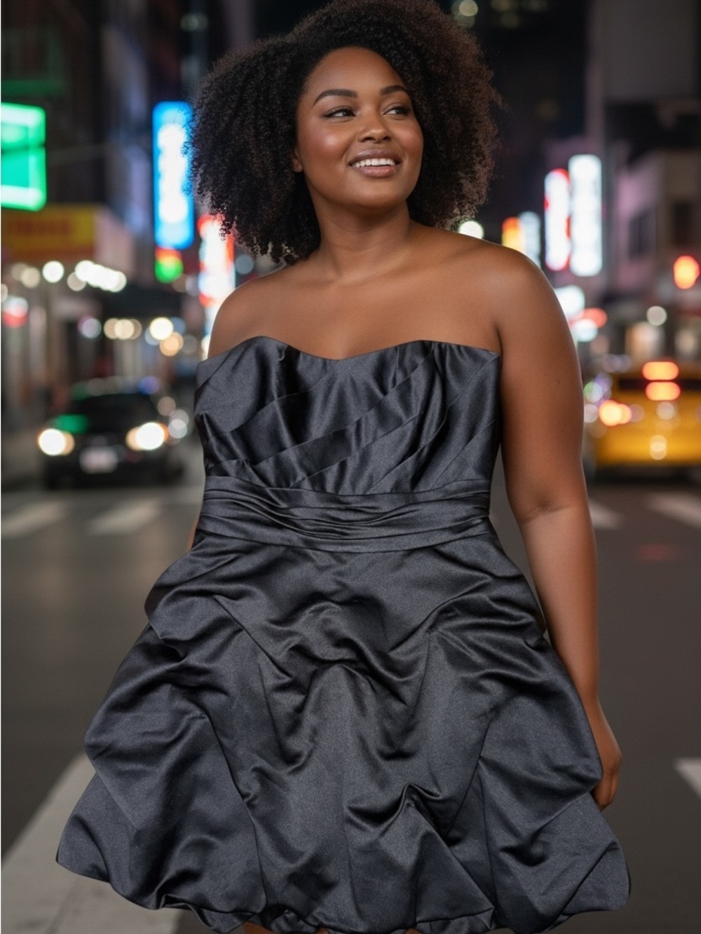David's Bridal Gray Strapless Ruched Gown